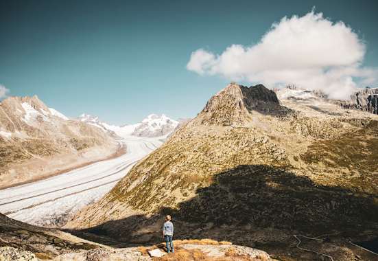 UNESCO - Weltnaturerbe: der Große Aletschgletscher im Wallis
