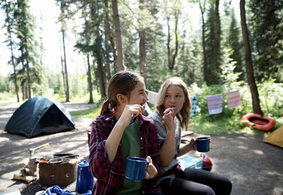 Zähneputzen Camping