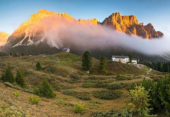 Die Regensburger Hütte in den Dolomiten