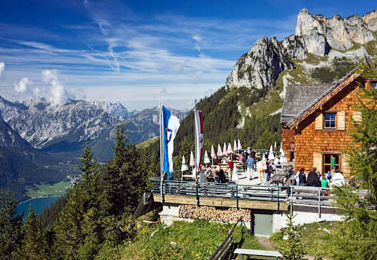 Erfurter Hütte im Tiroler Rofangebirge 