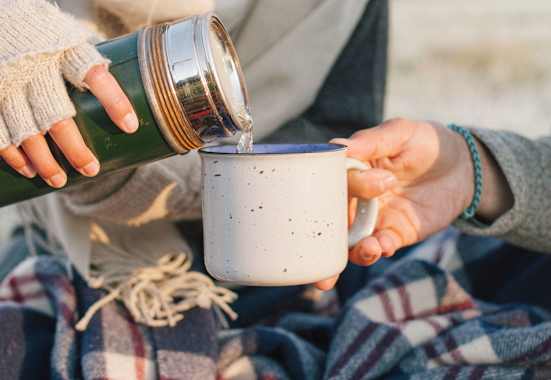 Thermosflasche Wandern