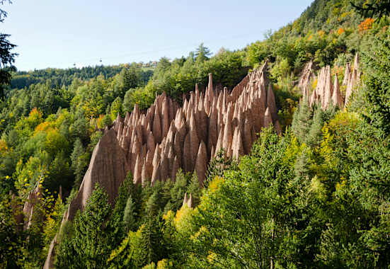 Bizarrer Anblick: Die Erdpyramiden am Ritten in Oberbozen, Südtirol