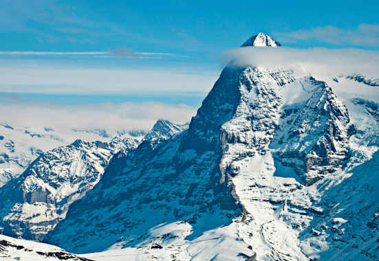 Die Eiger Nordwand im Winter