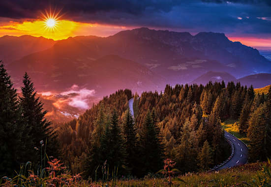 Sonnenuntergang Berchtesgaden