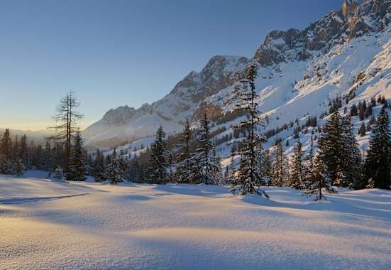 Schneeschuhwandern am Fuße des Hochkönig bei Mühlbach