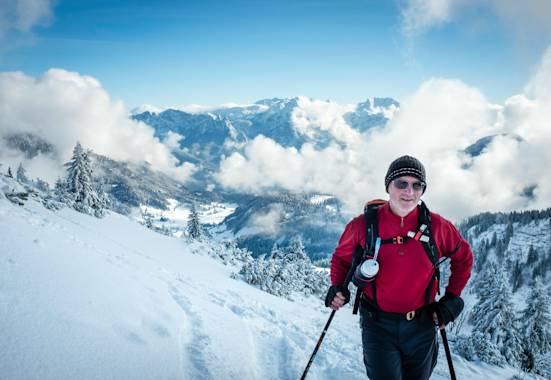 Auf dem Weg zum Dürrnbachhorn (1.763 m) in den Chiemgauer Alpen