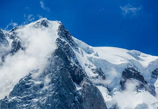 Mont Blanc bei Chamonix in Frankreich