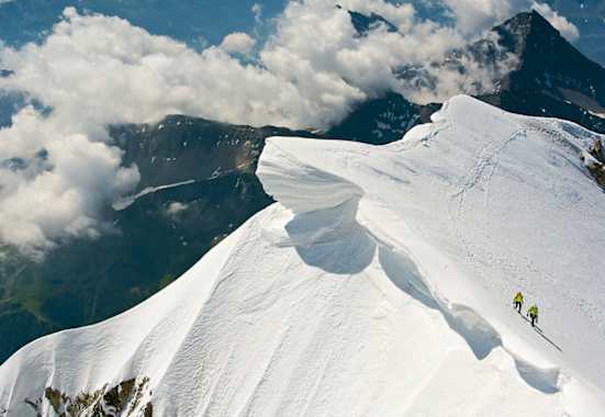 Seilschaft am Mont Blanc de Courmayeur