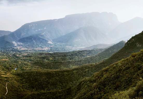 Blick vom Mount Song in der Provinz Henan in China