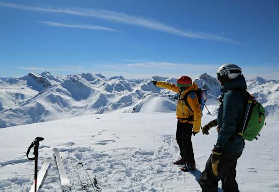 Tuxer Alpen in Tirol: Aussicht von Hobarjoch