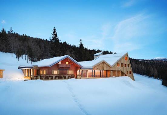 Oberhauserhütte in den Südtiroler Dolomiten 