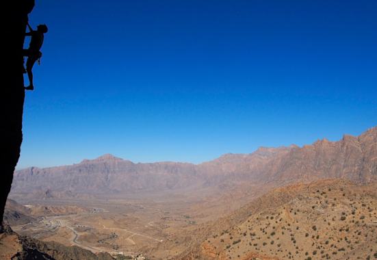 Klettern Campen Wandern Oman Bergwelten Schoepf