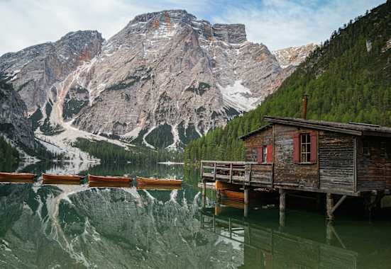 Der Prager Wildsee im Naturpark Fanes-Sennes-Prags