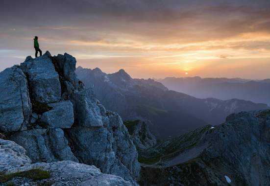 Auf der Dreitorspitze (2.682 m) im Wettersteingebirge