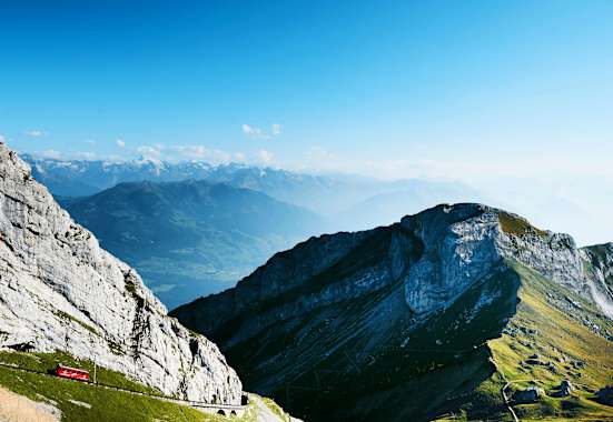 Wandern am Aussichtsberg Pilatus bei Luzern