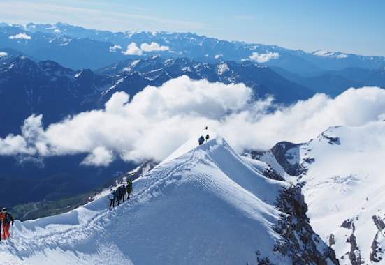 Grat zum Ostgipfel des Piz Palü