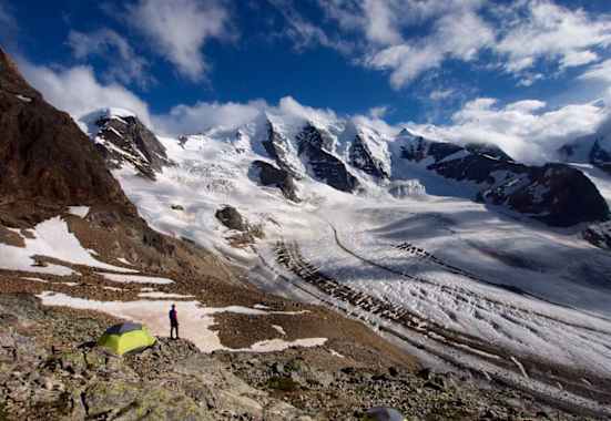 Wohl einer der schönsten Berge der Ostalpen: der 3.900 m hohe Piz Palü