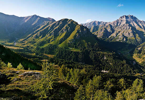 Wandern in der Silvretta: Blick auf den Piz Spadla in Graubünden