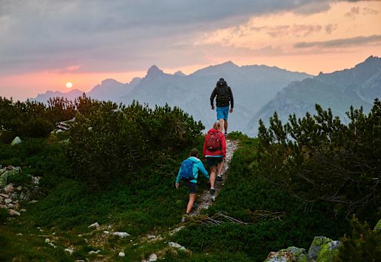 Sonnenuntergang Wanderung 24h wandern
