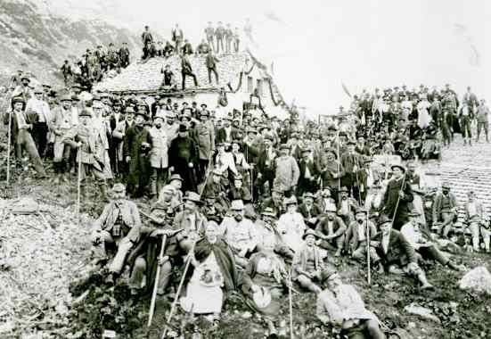 Die Eröffnung der Ravensburger Hütte im Jahr 1894 in Vorarlberg
