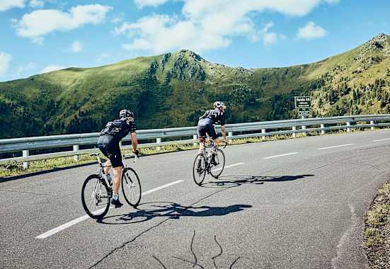 Aufstieg auf der Nockalmstraße