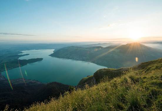 Ausblick auf den Zugersee.