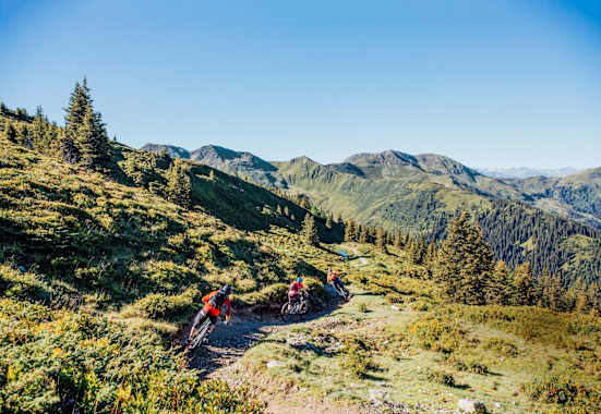 Panoramablick auf das Glemmtal
