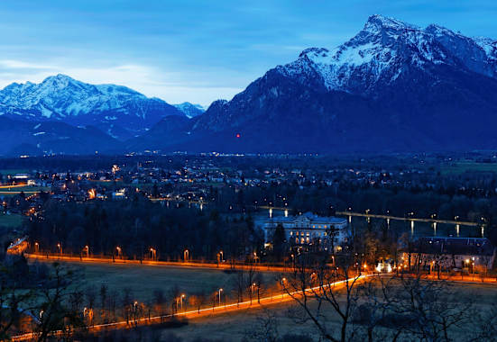 Blick vom Mönchsberg über Salzburg