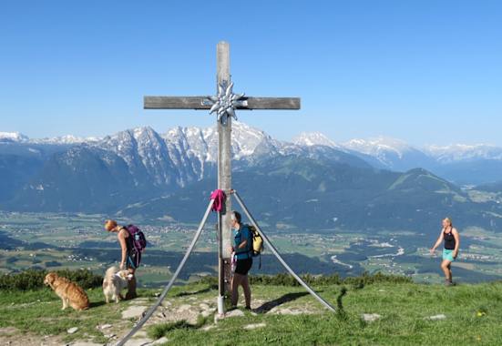 Der Gipfel des Schlenken (1.648 m) im Salzkammergut