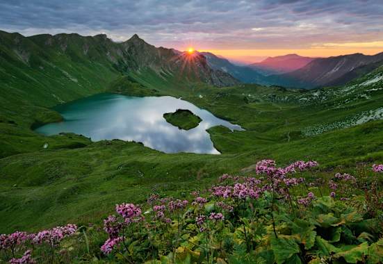 Schrecksee bei Bad Hindelang in den Allgäuer Alpen in Bayern