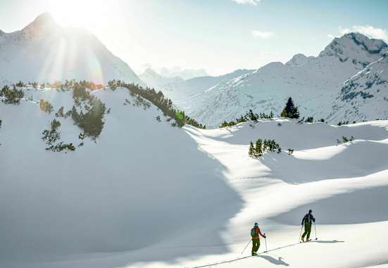 Skitourengeher am Arlberg