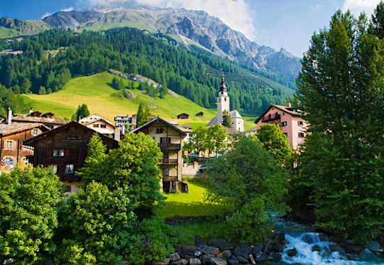 Via Spluga: Splügen in Graubünden