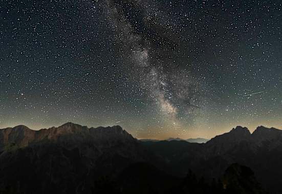 Die Hochtorgruppe und die Milchstraße 