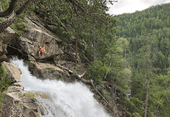 Der Klettersteig Stuibenfall 