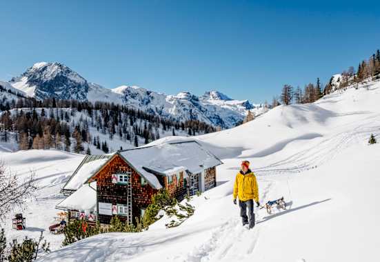Die Südwiener Hütte in atemberaubender Landschaft