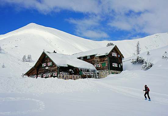 Südwiener Hütte in Salzburg im Winter