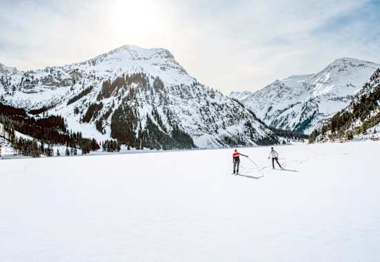 Skaten im winterlichen Langlaufparadies