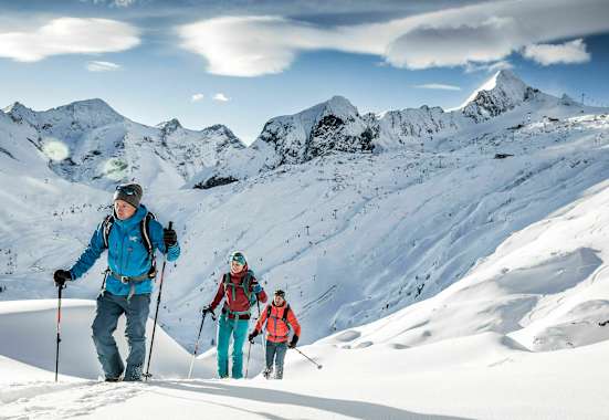 Skitour auf den Tristkogel am Kitzsteinhorn in Salzburg