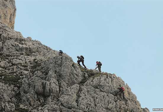 Sportlicher Klettersteig: Via Ferrata della Piramida