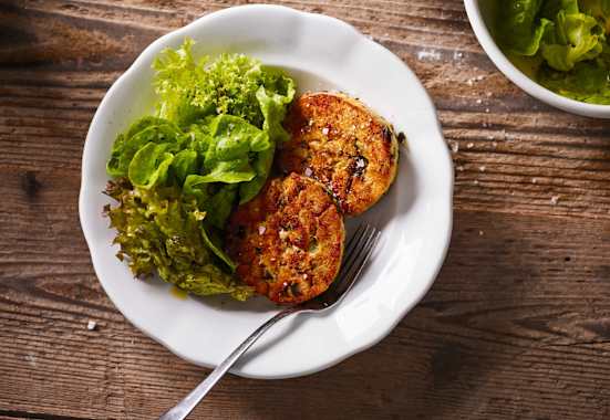 Gebratene Bärlauch-Feta-Knödel