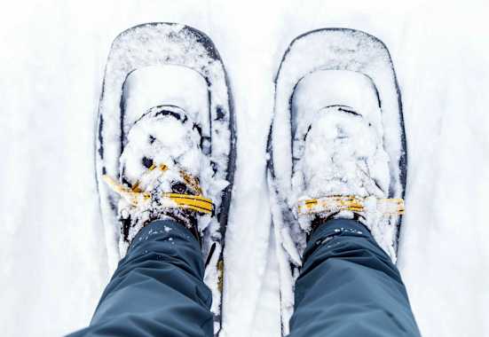 Spaßmacher im Winter: Schneeschuhe