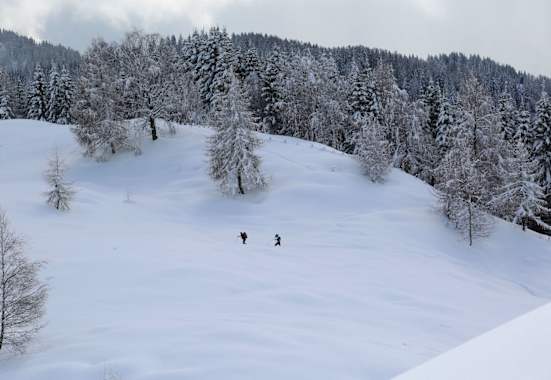 Winterwandern in Kärnten: Zur Kohlröslhütte am Weissensee