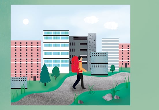 Illustration: Weitwandern - Training