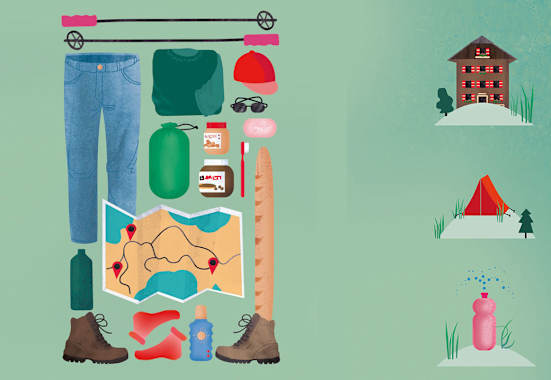 Illustration: Weitwandern