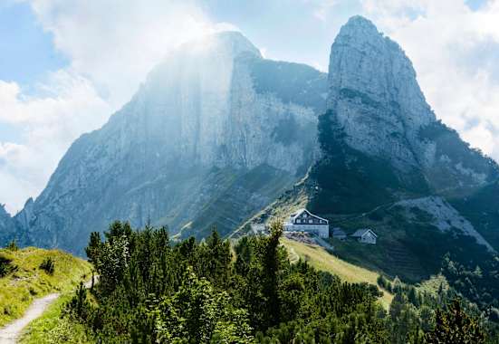 Die Alpenlandschaft des Alpstein.