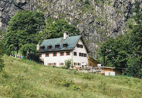 Die Berggaststätte Wimbachschloss