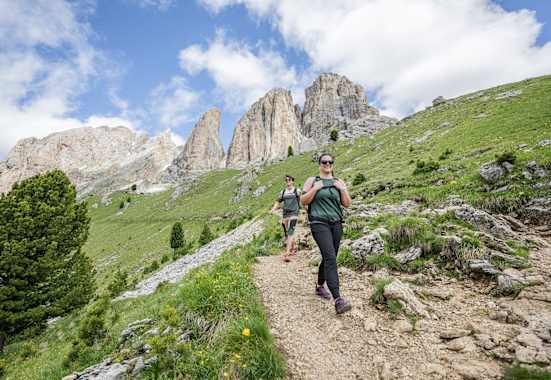 Dolomiten, Wandern, bleiche Berge