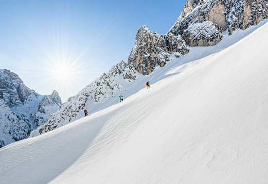 Eine Skitour hoch über Innichen
