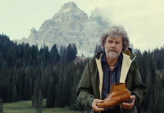 Reinhold Messner in den Dolomiten