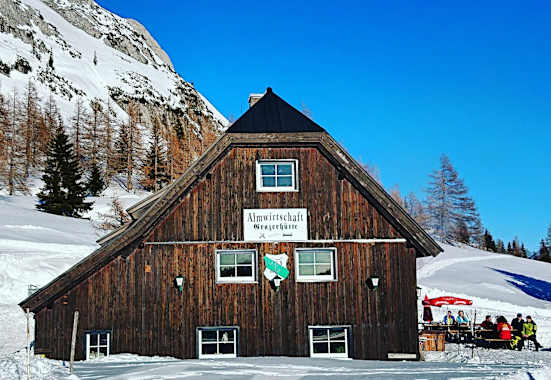 Die Grazerhütte im Winter